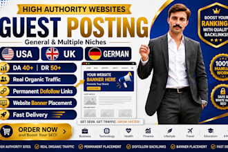 publish guest posts on USA, german and general niche websites