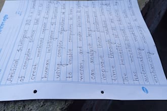 write neat handwritten notes in bengali and english