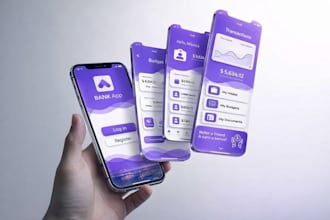 design UI app mockup realistic iphone androids mobile app ui design and mockup