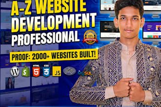 create custom full stack website for your business