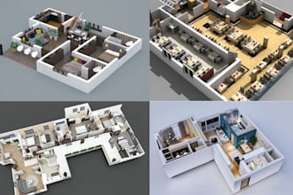 design 3d floor plan 2d floor plan apartment interior layout real estate render