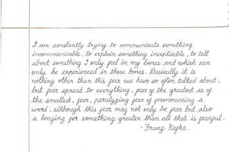 write cursive work for special letters, messages, or poems