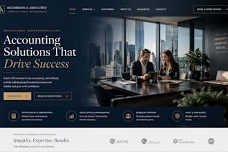 design squarespace cpa accounting tax website