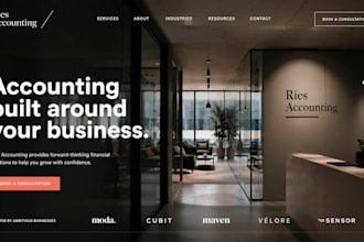 design squarespace accountant website tax advisor website