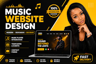 design music website artist website dj website podcast website musician website
