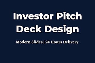 design an ai investor pitch deck for startups in 48 hours