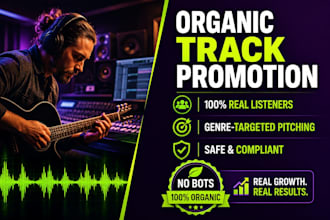 do organic track promotion for real music track promotion
