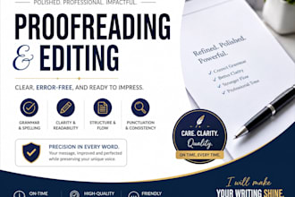 professionally proofread and edit your english writings