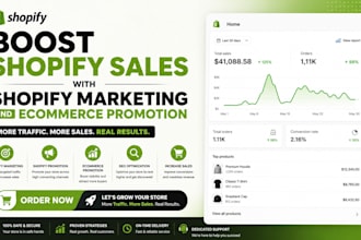 boost shopify sales with shopify marketing and ecommerce promotion