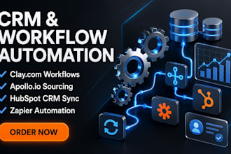 setup clay com hubspot crm apollo io and workflow automation