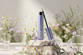 create realistic 3d skincare product rendering and packaging