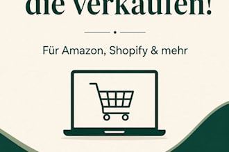 ich schreibe verkaufsstarke produktbeschreibungen für amazon und shopify