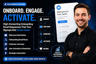 create welcome email series, onboarding emails, and customer journeys for saas