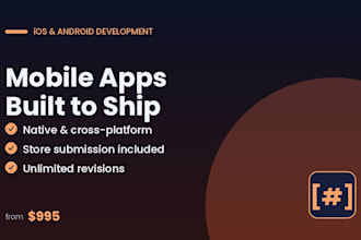 build a mobile app for ios and android