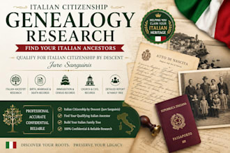 do italian citizenship genealogy research and find your italian ancestors