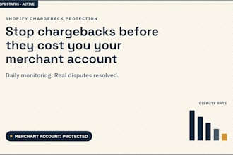 protect your shopify merchant account from chargebacks and disputes