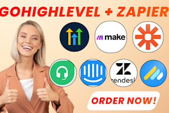 integrate gohighlevel helpdesk zendesk freshdesk intercom zapier make gorgias