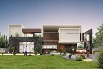 design residential architecture with photorealistic 3d renders