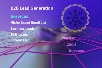 do b2b lead generation and email list building