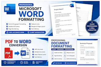 professionally format microsoft word documents