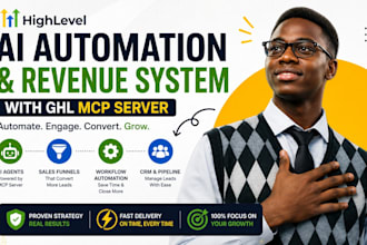 setup gohighlevel mcp server, ai agents, CRM automation, funnels and workflows