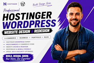 create hostinger wordpress website redesign hostinger ecommerce website design