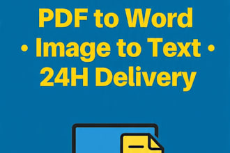 do fast urdu english typing from image pdf to ms word