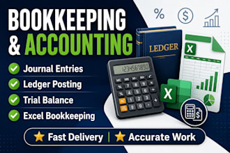 prepare journal entries ledger posting and trial balance in excel