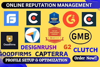 boost and setup clutch goodfirms ORM g2 capterra sourceforge reputation manager