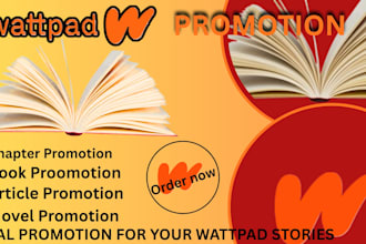 promoter your wattpad book, web novel, comic
