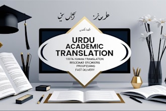 do urdu academic translation, proofreading and editing