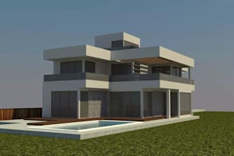 do 3d house model, 3d office settings, 3d building and master plan design