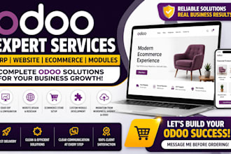 odoo erp expert design odoo website, b2b ecommerce website odoo module developer