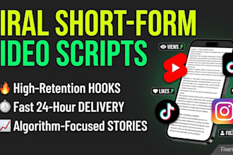 write viral shorts, tiktok, and reels scripts