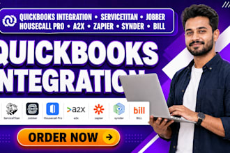 quickbooks integration servicetitan jobber housecall pro a2x zapier synder bill