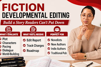 developmental edit your fiction novel or manuscript