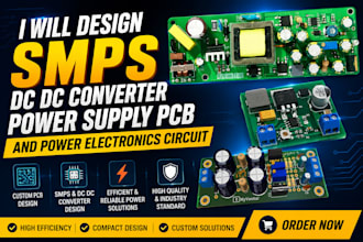 design smps dc dc converter power supply pcb and power electronics circuit