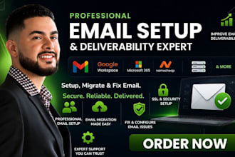 setup email domain, migrate, fix google email deliverability