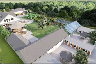 design 3d greenhouse, poultry house, fish farm, defra compliant farm masterplan