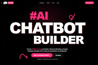 diseñaré y desarrollaré tu sitio web profesional, landing page o tienda online