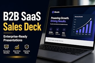 design your premium b2b saas sales deck and enterprise pitch presentation