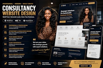 design a consultancy website, consulting firm website, business consultant