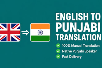 professionally translate english to punjabi or hindi