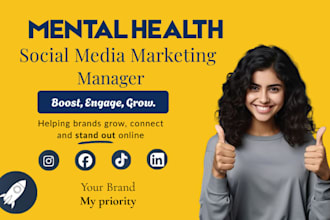 be your mental health therapy social media manager and content creator