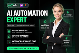 create n8n ai agent automation make com zapier workflows API integrations