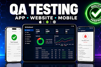 do app testing and website testing,QA,iphone,ipad,and android user testing