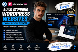 wordpress website design wordpress elementor pro website builder on wordpress