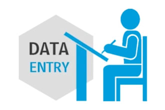 accurate data entry, typing and handwriting work