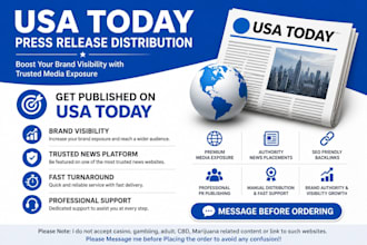 publish press release on USA based premium site