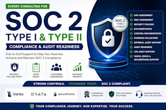 implement soc 2 type l, type ll  audit residence